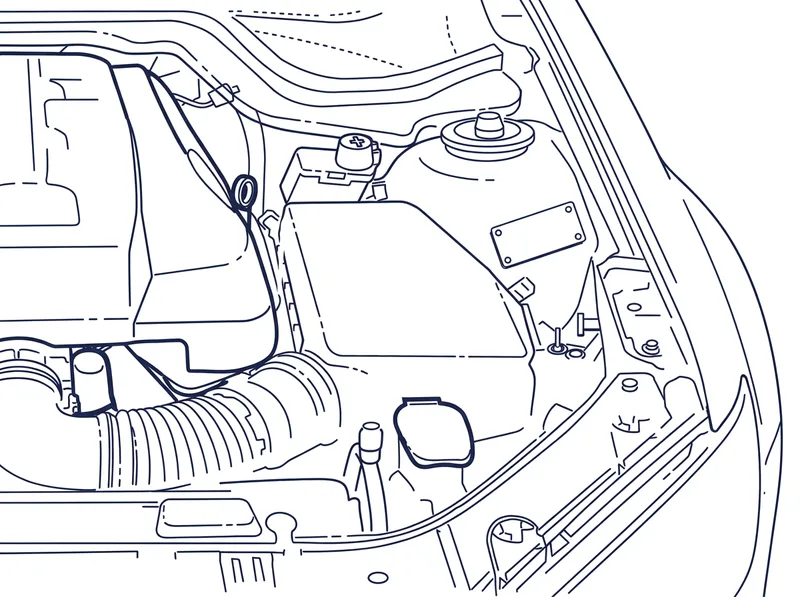 The body and option plate riveted to the inner guard beside the air filter box, on the passenger side of the engine bay